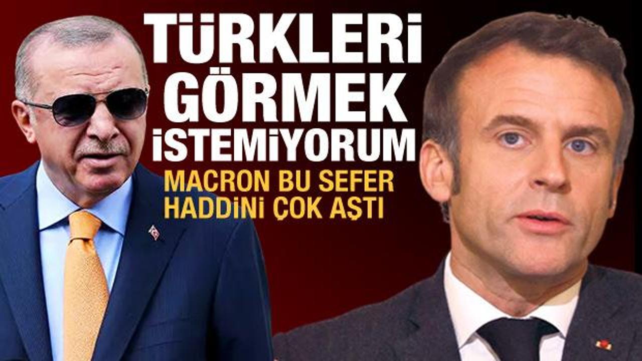 Macron: Türkleri müzakere masasında tek görmek istemiyorum