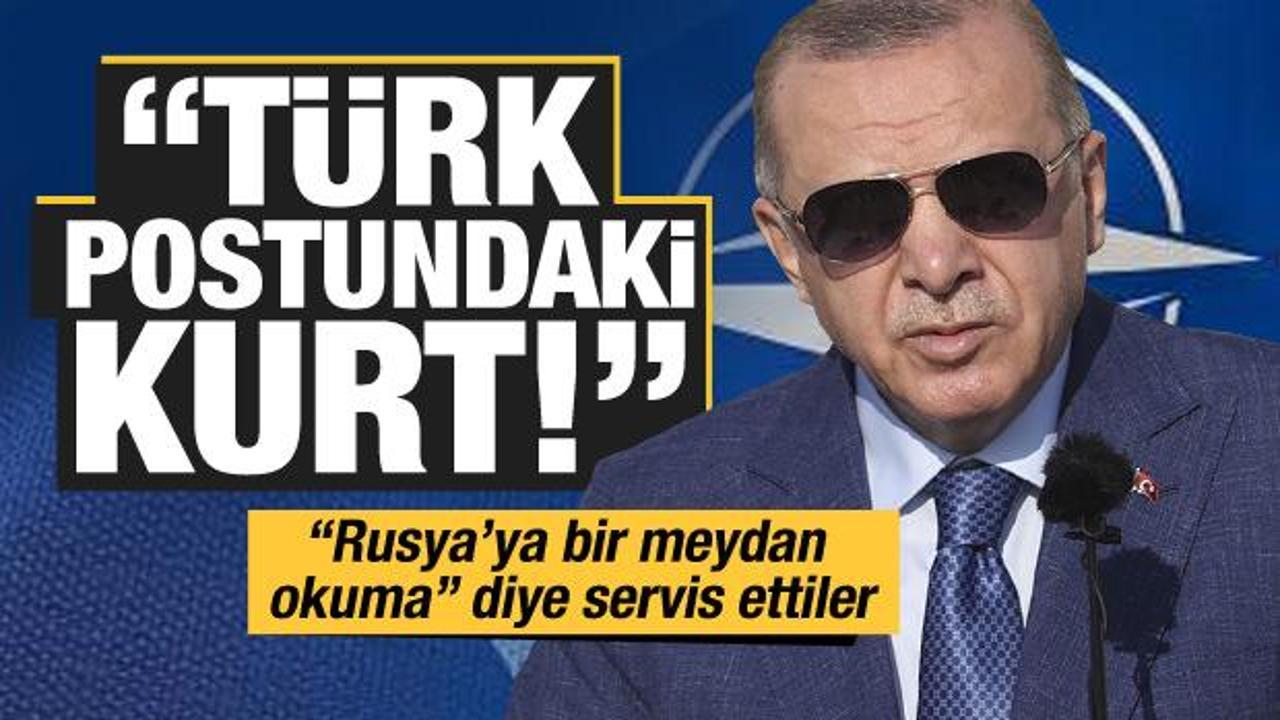 "Türk postundaki kurt!" Haberi "Rusya'ya bir meydan  okuma" diye servis ettiler