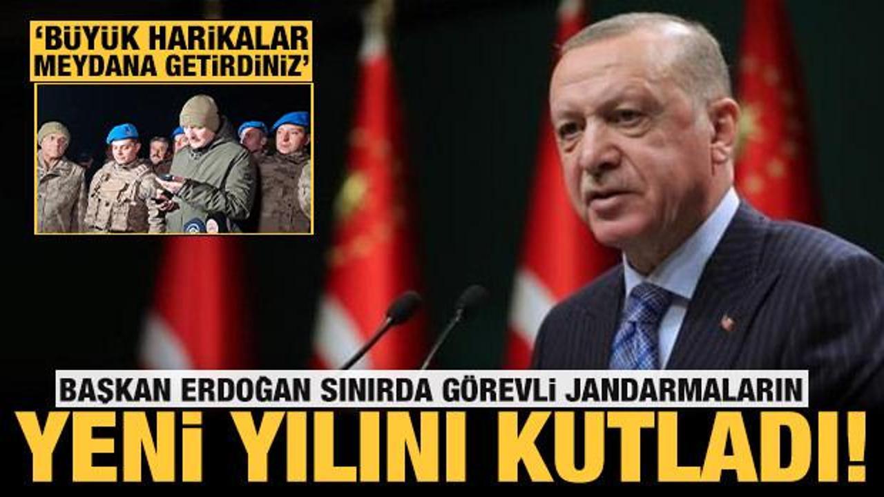 Başkan Erdoğan Irak sınırının sıfır noktasındaki askerin yeni yılını kutladı