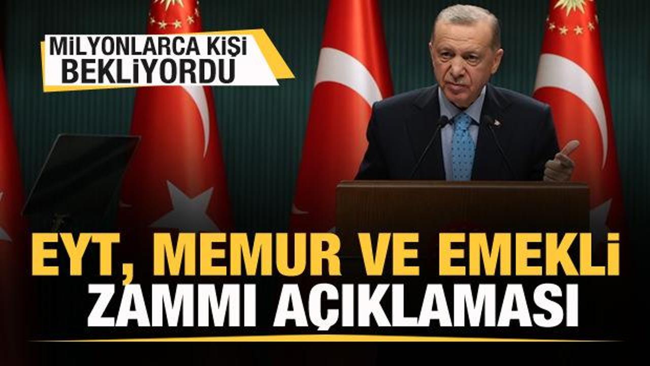 Başkan Erdoğan'dan EYT, memur ve emekli zammı açıklaması! Milyonlar bekliyordu