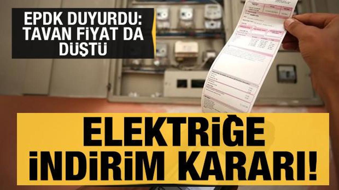EPDK duyurdu: Elektriğe yüzde 16 indirim