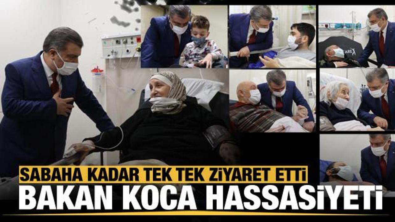  Sağlık Bakanı Fahrettin Koca'dan İstanbul'da 6 hastanede hasta ziyaretleri