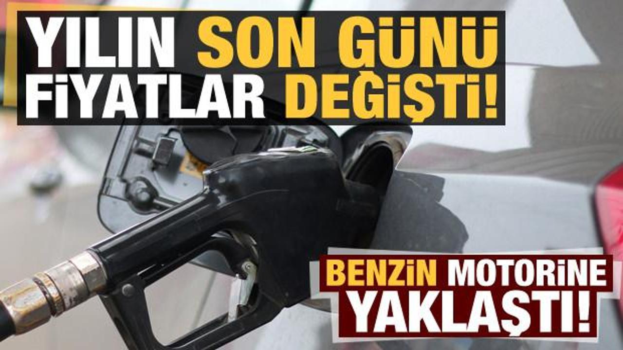 Son dakika: Yılın son g&uuml;n&uuml; akaryakıtta fiyatlar değişti! Benzin, motorine yaklaştı...