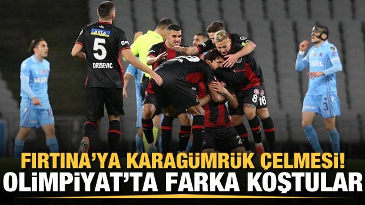 Trabzonspor'a Karag&uuml;mr&uuml;k &ccedil;elmesi! Olimpiyat'ta farka koştular...