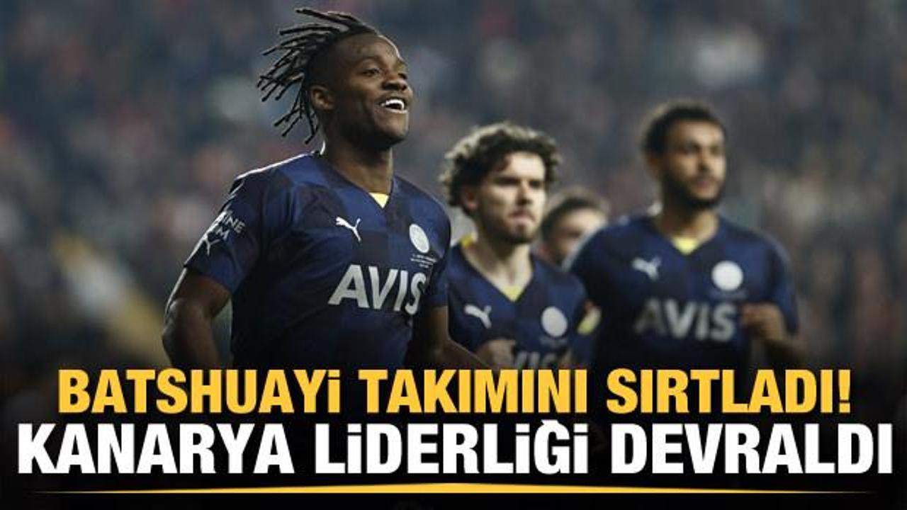 Batshuayi takımını sırtladı! Kanarya liderliği devraldı
