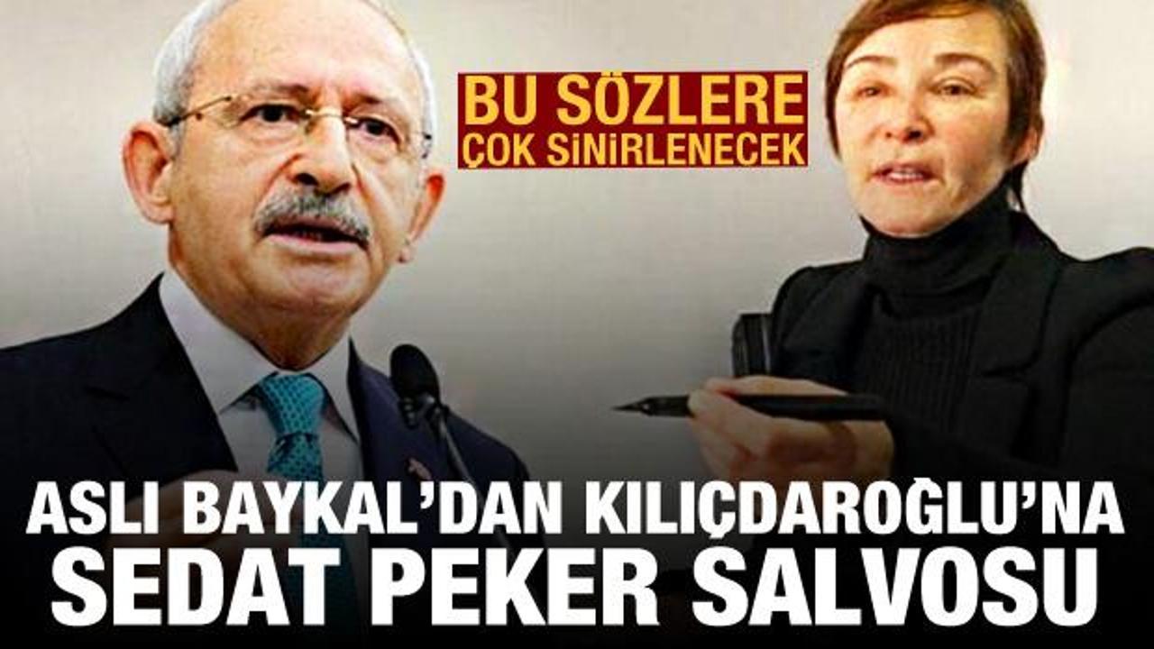 Aslı Baykal'dan Kılıçdaroğlu'na Sedat Peker salvosu