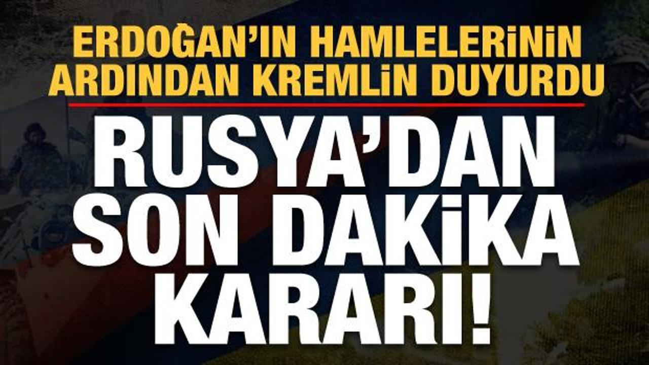 Erdoğan'ın peş peşe hamlelerinin ardından Kremlin duyurdu! Rusya'dan son dakika kararı...
