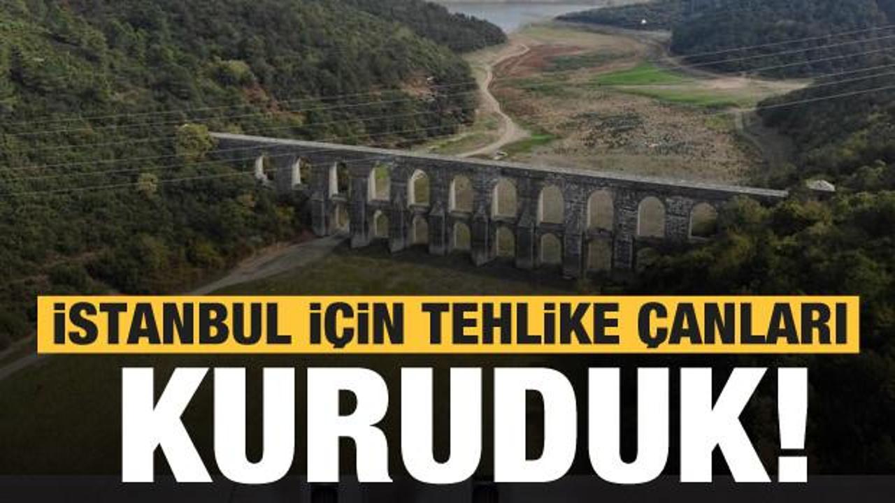 İstanbul i&ccedil;in tehlike &ccedil;anları! Alibeyk&ouml;y Barajı kurudu