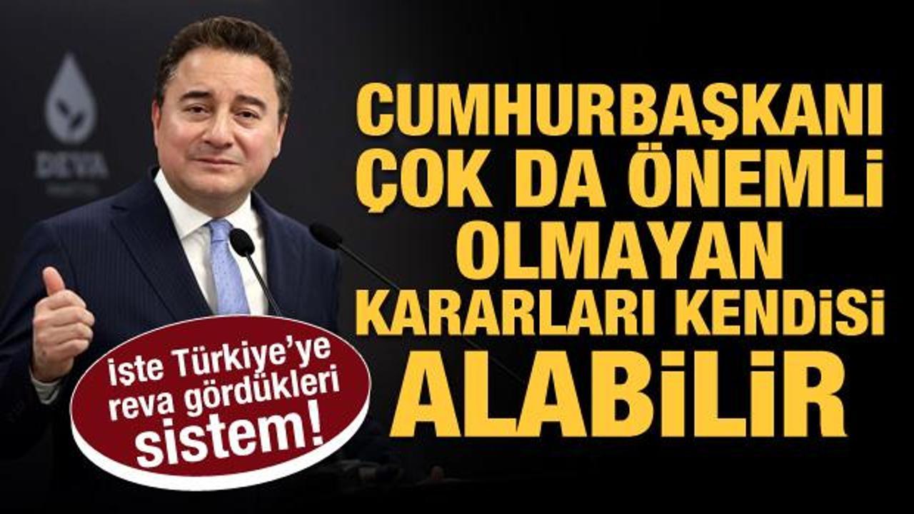 İşte T&uuml;rkiye'ye reva g&ouml;rd&uuml;kleri sistem! 'Cumhurbaşkanı bazı kararları kendisi alabilir'