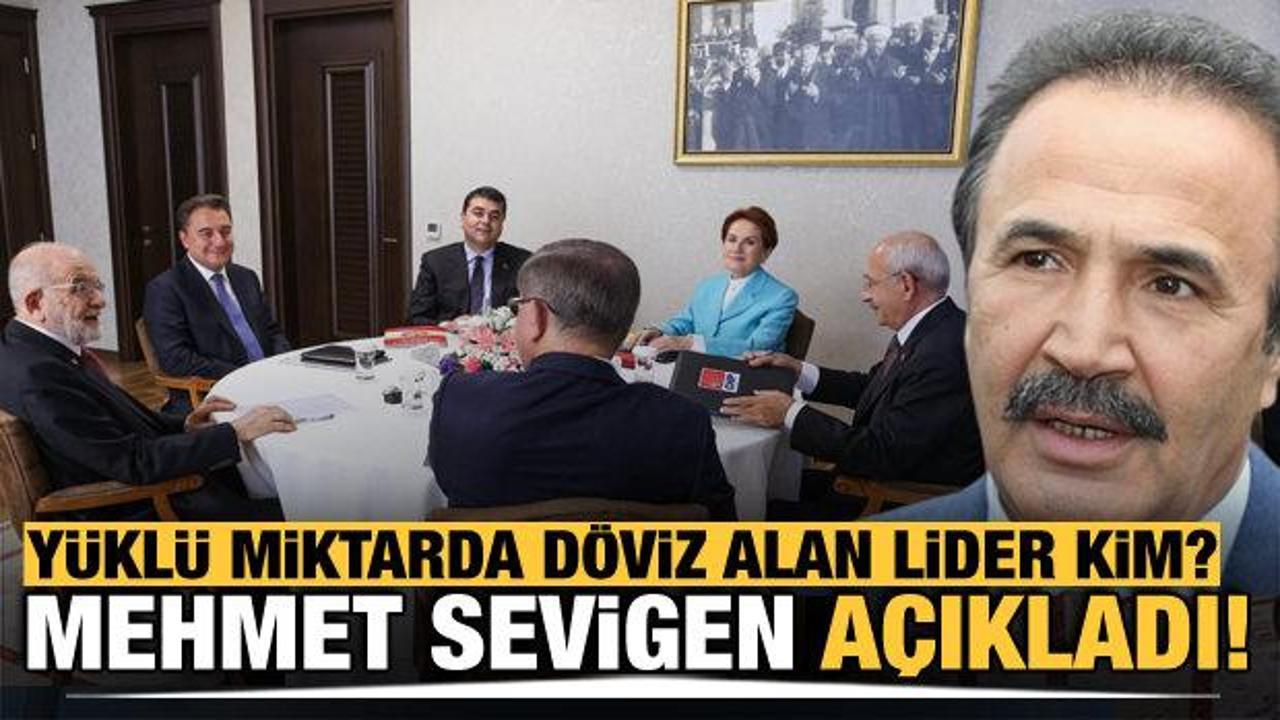 Y&uuml;kl&uuml; miktarda d&ouml;viz alan lider kim? Mehmet Sevigen a&ccedil;ıkladı