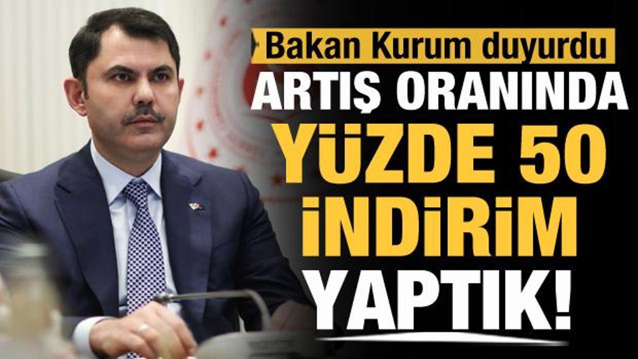 Bakan Kurum duyurdu: TOKİ vade artışlarında y&uuml;zde 50 indirim yaptık