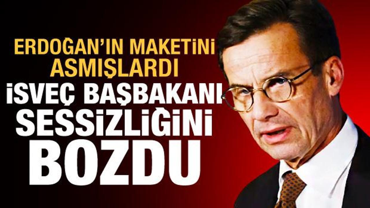 Erdoğan'ın maketini asmışlardı: İsveç Başbakanı sessizliğini bozdu