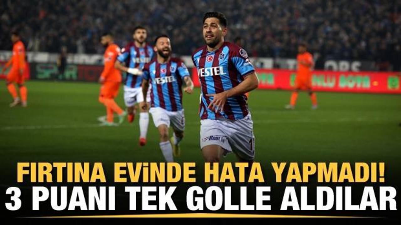 Fırtına Başakşehir'i tek golle ge&ccedil;ti