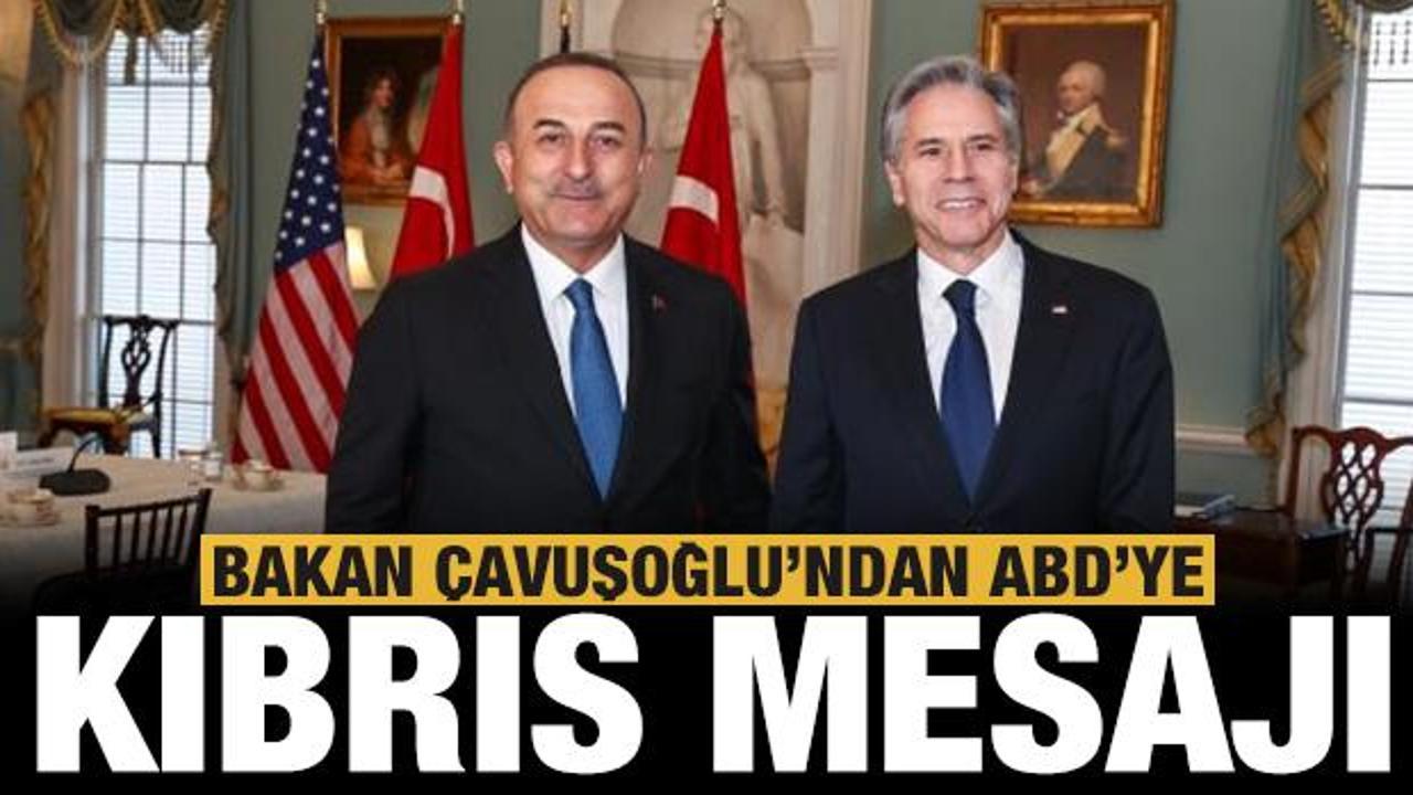 Bakan Çavuşoğlu'ndan ABD'ye Yunanistan ve Kıbrıs mesajı!