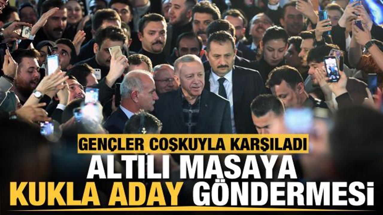 Başkan Erdoğan, Bursa'da gençlerle buluştu! Altılı masaya sert sözlerle yüklendi