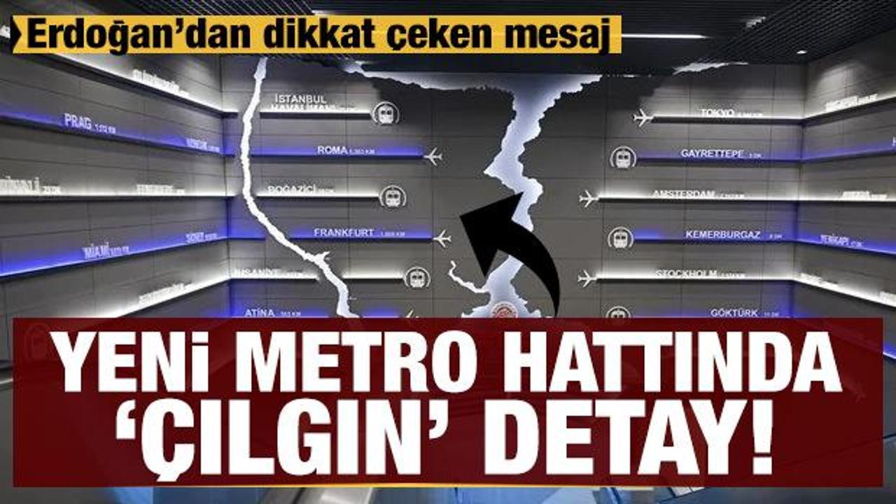 İstanbul Havalimanı metrosunda '&Ccedil;ılgın' detay: Kanal İstanbul haritaya eklendi