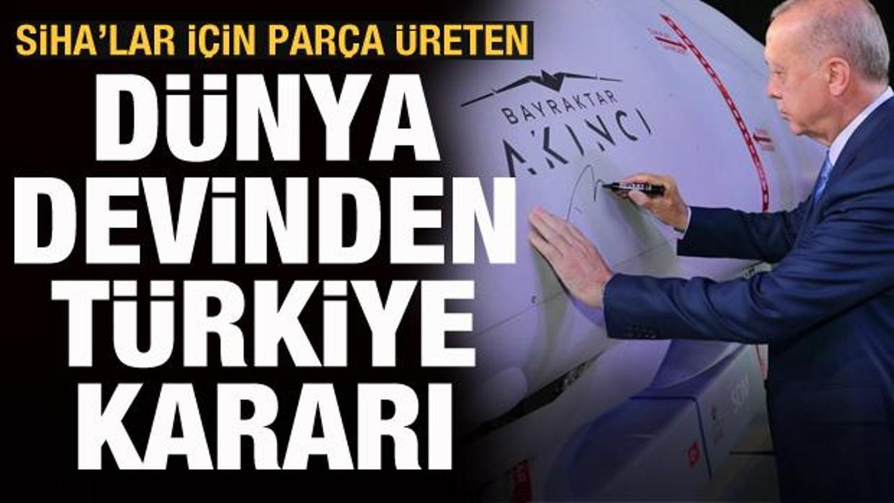 Türk SİHA'larında kullanılan hayati parçayı üretiyor! Dünya devinden Türkiye kararı