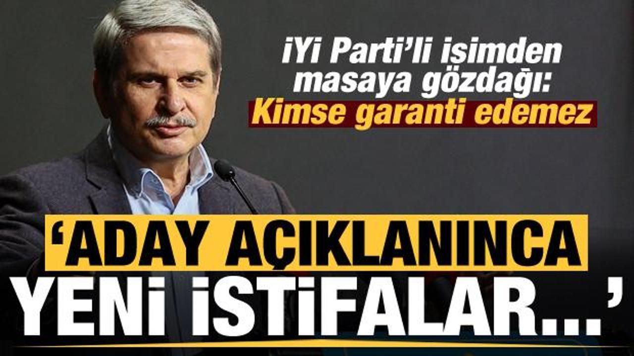Paçacı'nın istifası sonrası İYİ Parti'den bomba açıklama: Aday açıklanınca istifalar...