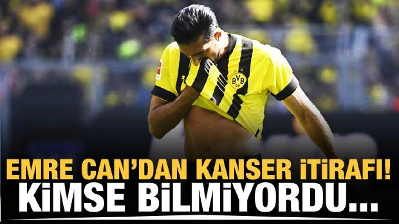 Emre Can'dan kanser itirafı! Kimse bilmiyordu...