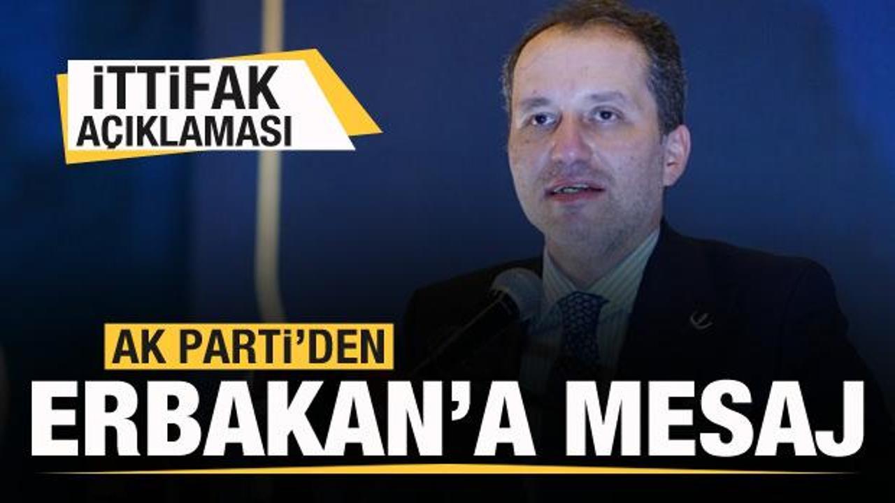 AK Parti'den Fatih Erbakan'a mesaj!