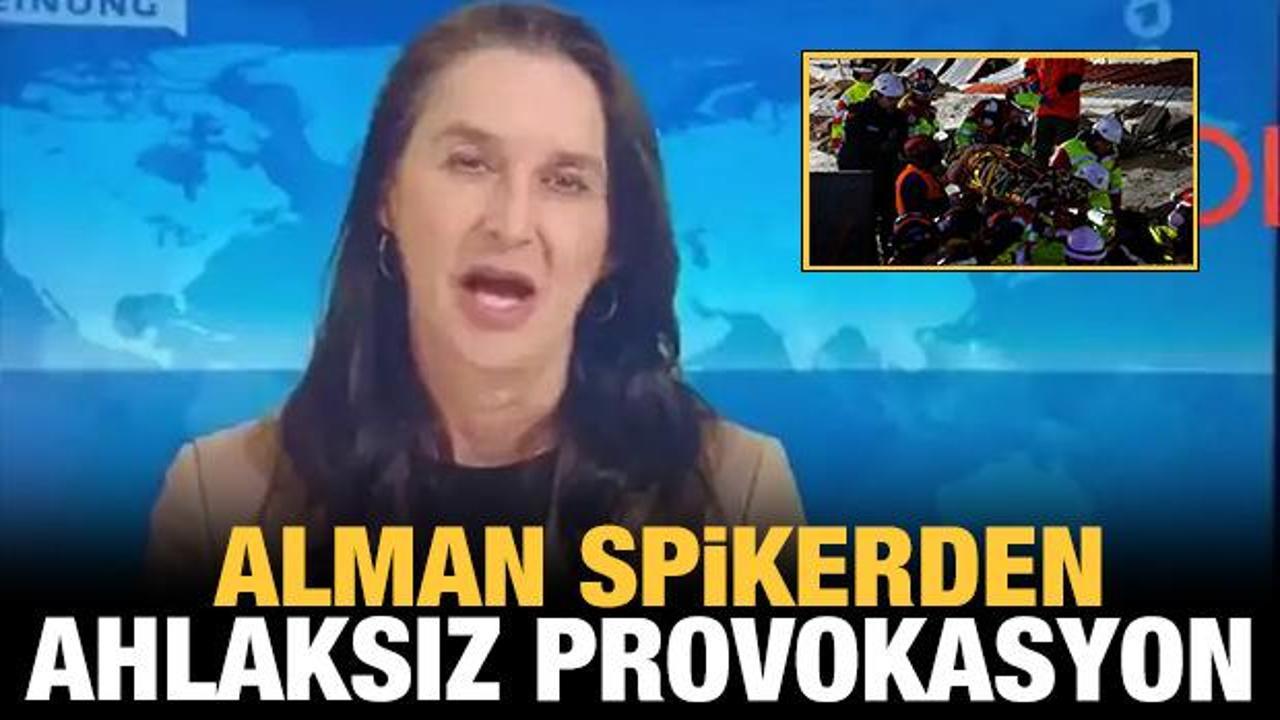 Alman spikerden &ccedil;irkin provokasyon