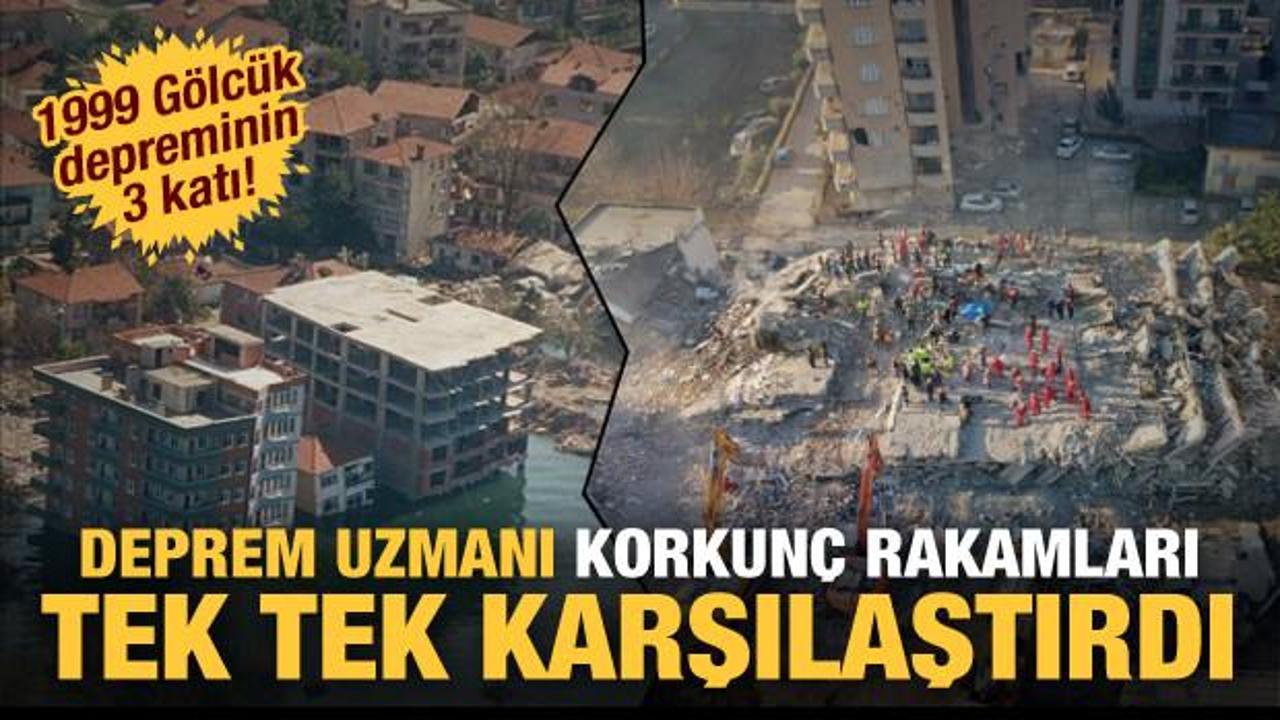 Deprem uzmanı korkun&ccedil; rakamları tek tek mukayese etti: 1999 G&ouml;lc&uuml;k depreminin 3 katı!