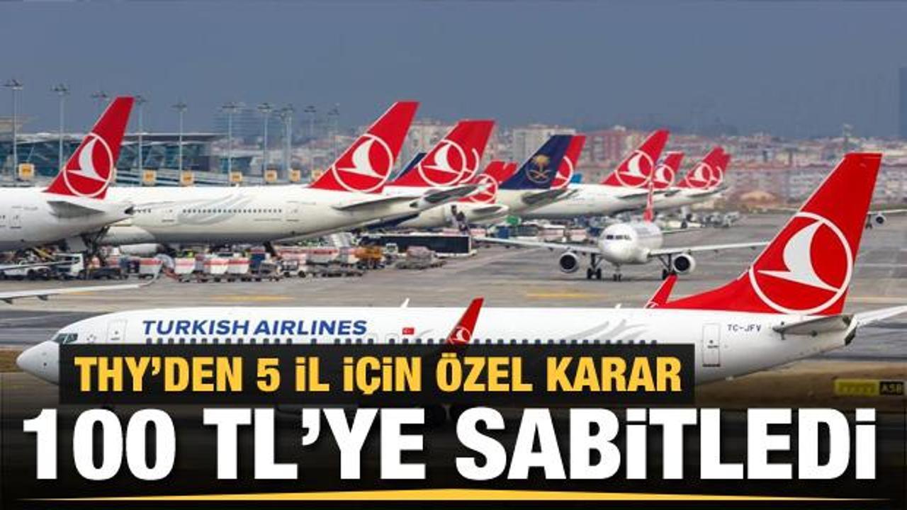 THY, deprem bölgesi 5 ilden İstanbul'a yönelik uçuşları 100 TL'ye sabitledi