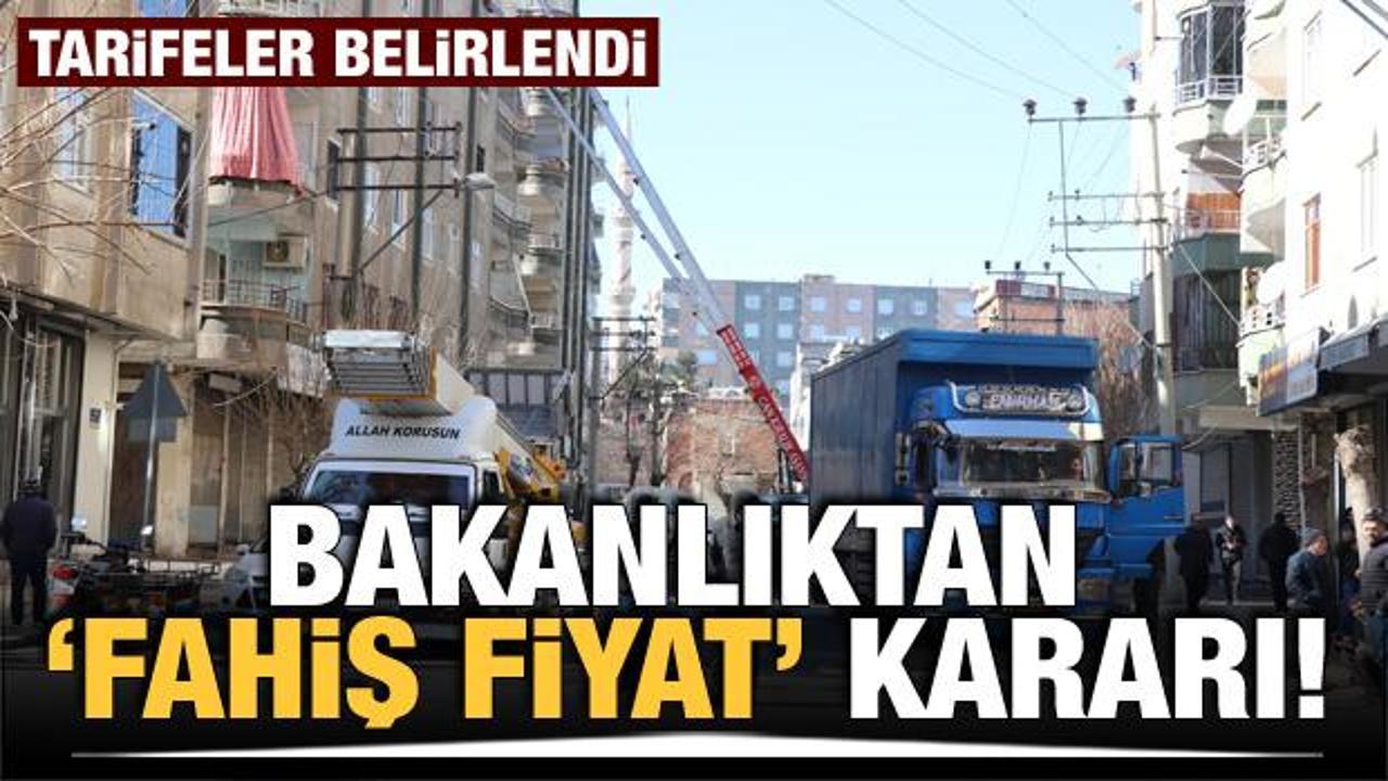 İ&ccedil;işleri Bakanlığı deprem b&ouml;lgesindeki nakliye firmalarının taşıma tarifelerini belirledi