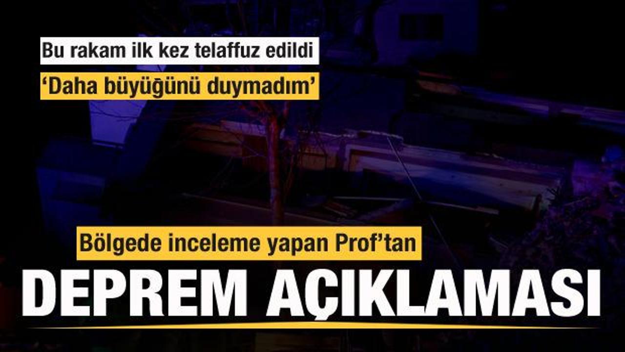 Prof. Dr. S&ouml;zbilir'den deprem a&ccedil;ıklaması! Bu rakam ilk kez telaffuz edildi