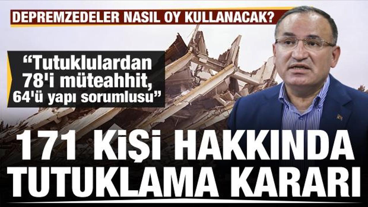 Bakan Bozdağ duyurdu! 171 kişi hakkında tutuklama kararı &ccedil;ıkarıldı