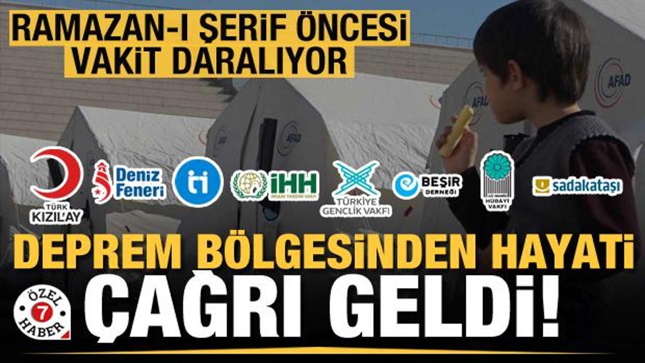 Deprem b&ouml;lgesinden hayati &ccedil;ağrı geldi! Ramazan-ı Şerif &ouml;ncesi vakit daralıyor