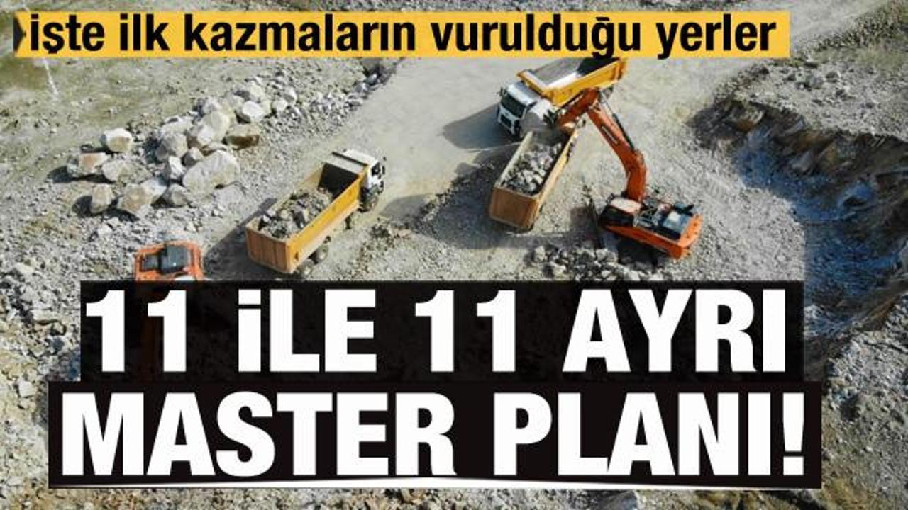11 ile 11 ayrı master planı: İlk kazmalar vuruldu
