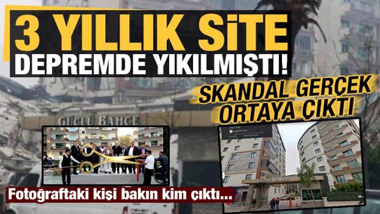 3 yıllık site depremde yıkılmıştı, a&ccedil;ılış fotoğrafındaki isim bakın kim &ccedil;ıktı!
