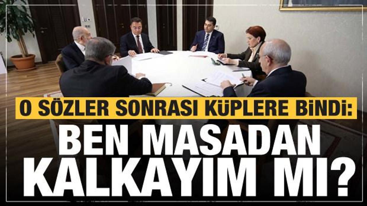 6'lı masada Kılıçdaroğlu'nun o sözleri çıldırttı! Akşener: Ben gideyim mi?