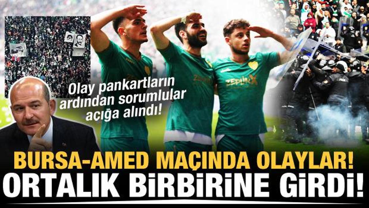 Bursaspor'un Amedspor'u devirdiği maçta olaylar çıktı!
