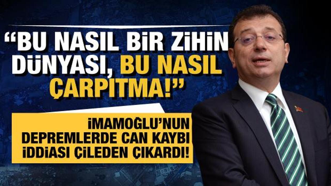 İmamoğlu'nun "10 binlerce canımız hala göçük altında" sözlerine tepki yağdı