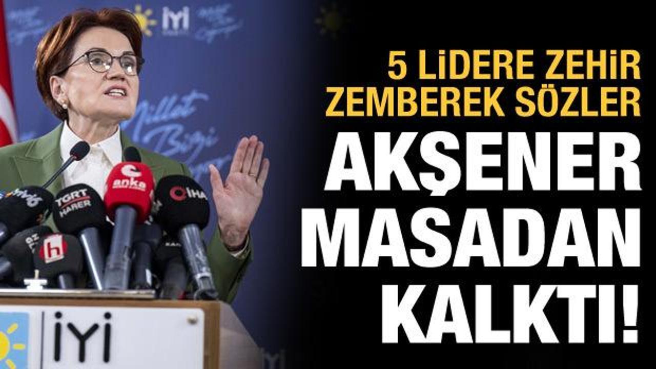 İYİ Parti 6'lı masadan ayrıldı! Akşener'den İmamoğlu ve Yavaş'a çağrı