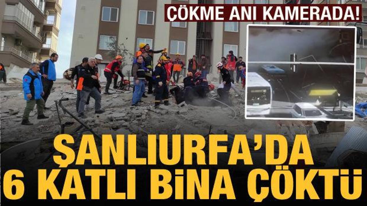 Şanlıurfa'da 6 katlı bina &ccedil;&ouml;kt&uuml;!