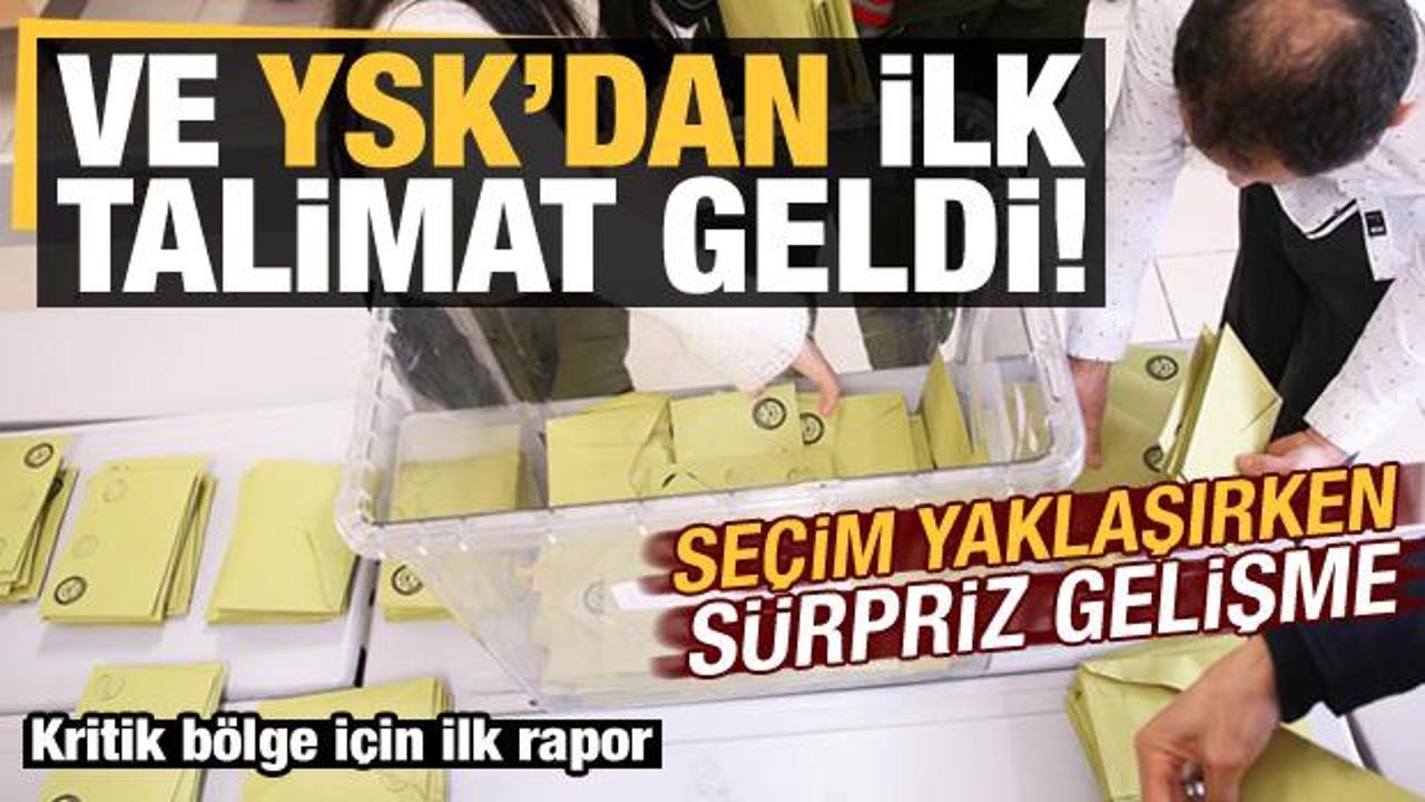 Se&ccedil;im yaklaşırken, YSK'dan ilk talimat! Kritik b&ouml;lge i&ccedil;in ilk rapor...