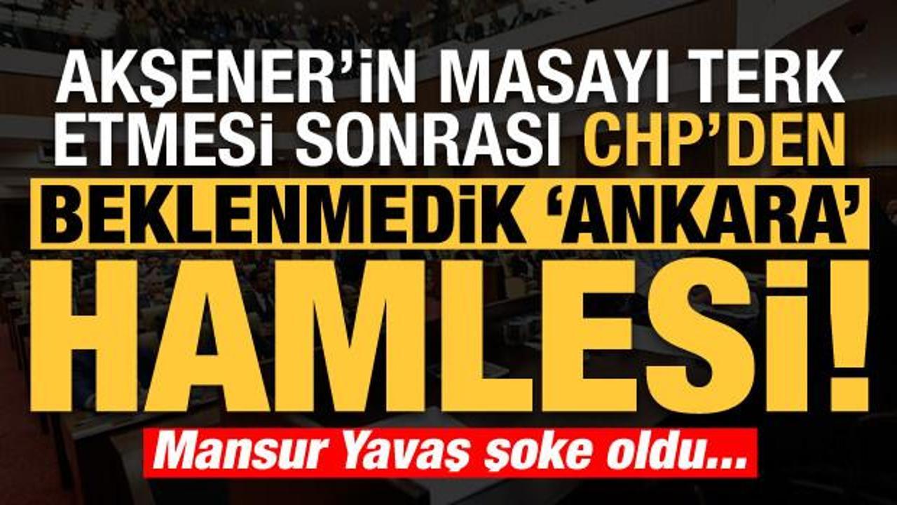 Akşener'in resti sonrası CHP'den beklenmedik 'Ankara' hamlesi! Mansur Yavaş şoke oldu...