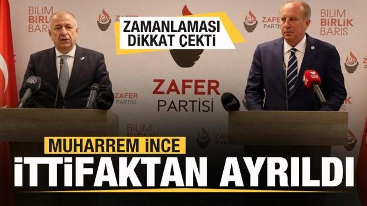 &Uuml;mit &Ouml;zdağ a&ccedil;ıkladı: Muharrem İnce İttifaktan ayrıldı