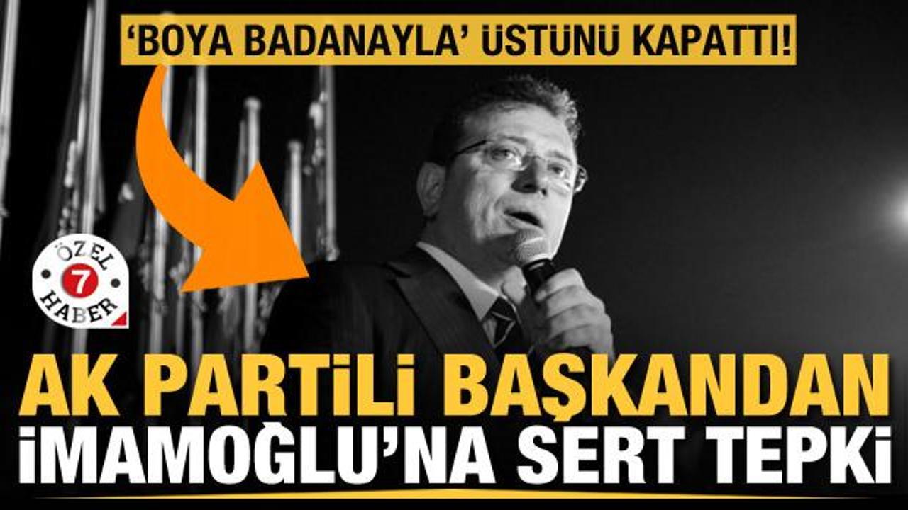 AK Partili başkandan CHP'li İBB y&ouml;netimine uyarı: "Boya ve badanayla &ouml;rtbas edemezsiniz"