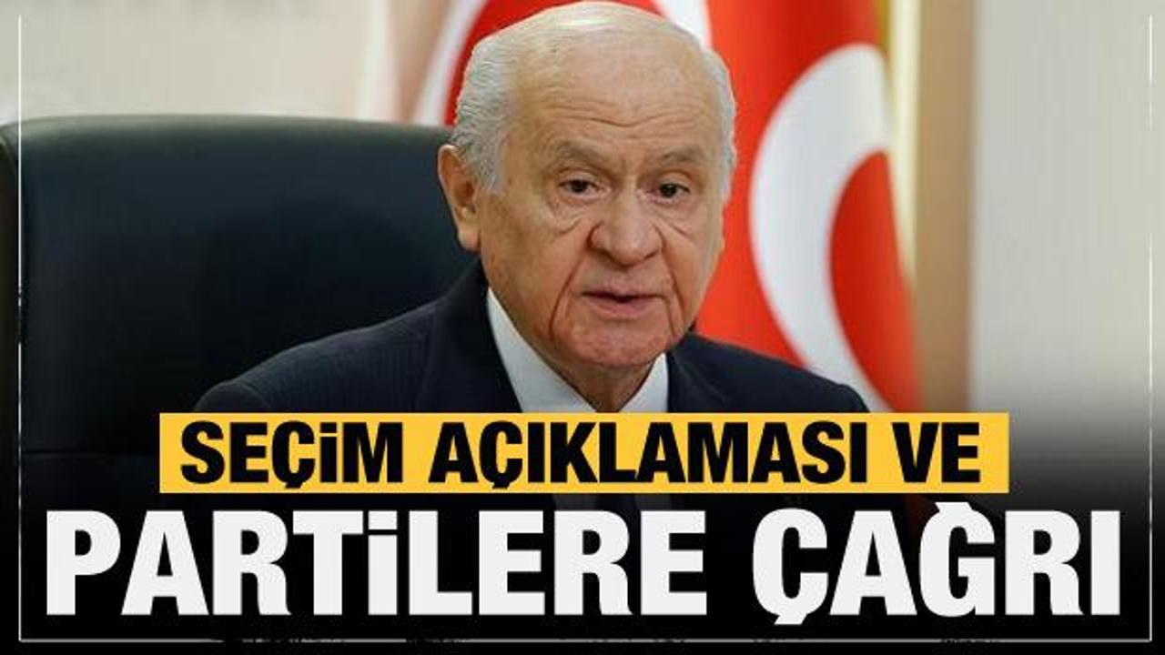 Bah&ccedil;eli'den se&ccedil;im a&ccedil;ıklaması! T&uuml;m partilere hazine yardımı &ccedil;ağrısı
