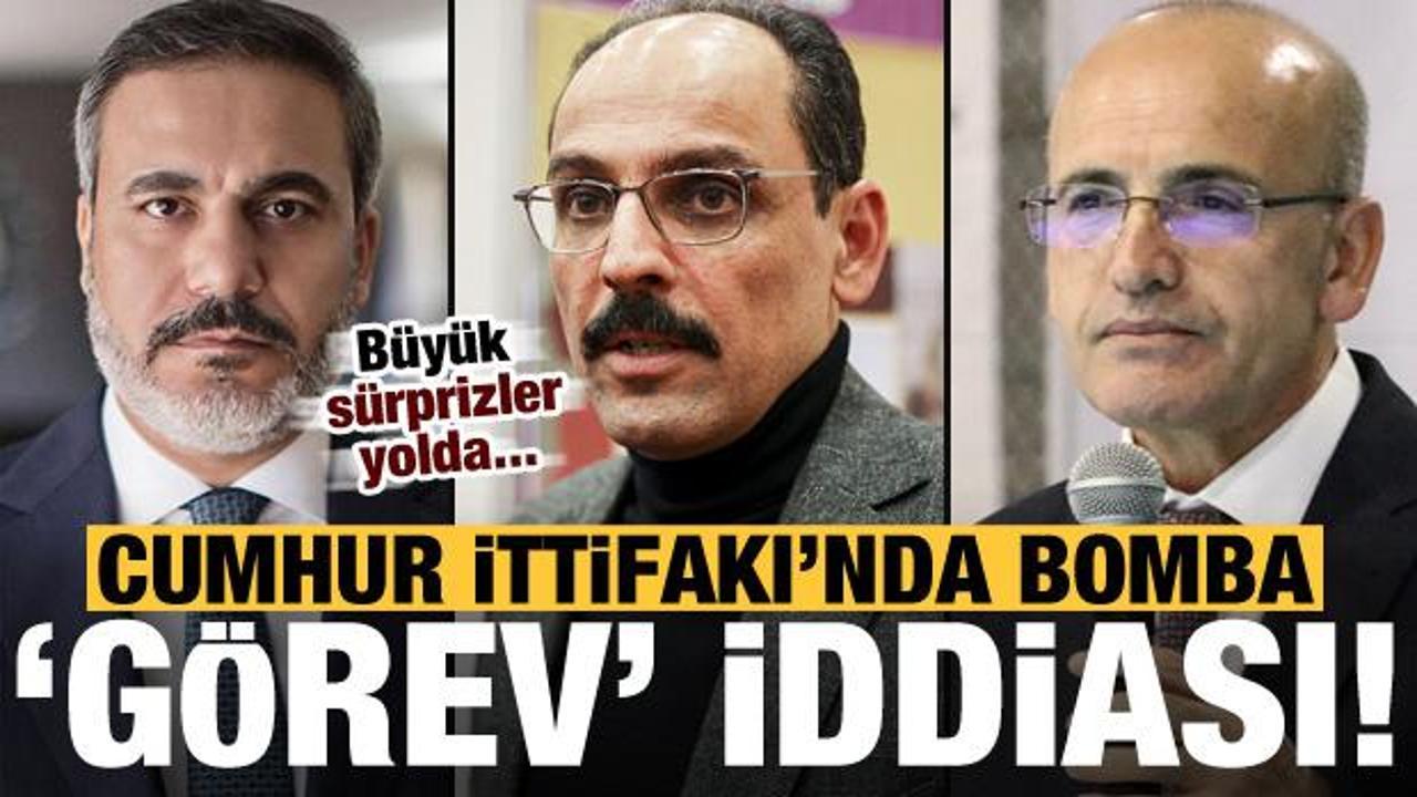 Cumhur İttifakı'nda bomba 'g&ouml;rev' iddiası! Hakan Fidan, İbrahim Kalın ve Mehmet Şimşek...