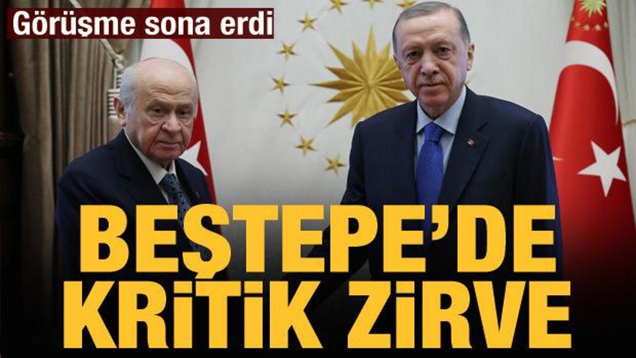 Erdoğan-Bah&ccedil;eli g&ouml;r&uuml;şmesi sona erdi