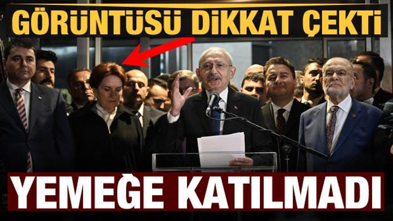 Meral Akşener, Kılı&ccedil;daroğlu'nun adaylık yemeğine katılmadı