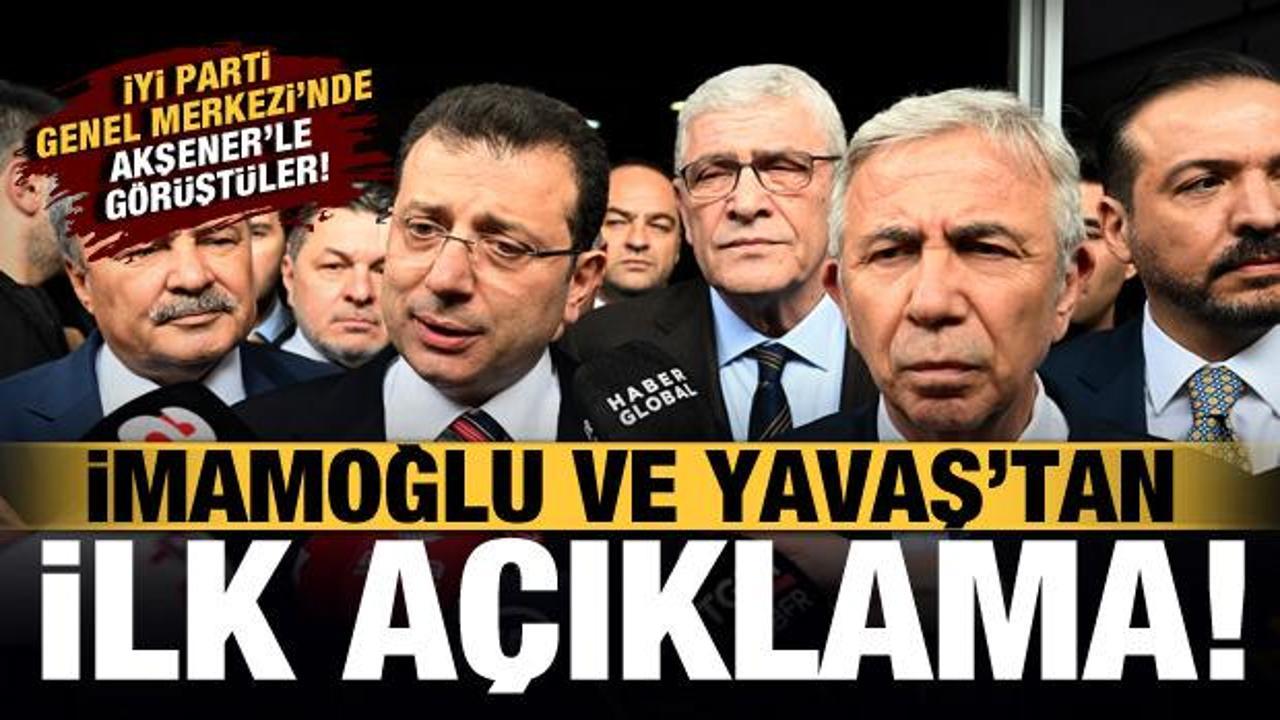 İmamoğlu ve Yavaş İYİ Parti Genel Merkezi'nde Meral Akşener ile g&ouml;r&uuml;şt&uuml;!