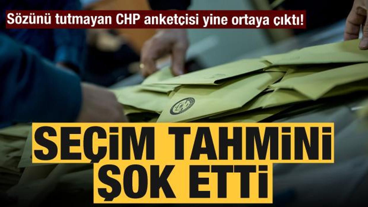 S&ouml;z&uuml;n&uuml; tutmayan CHP anket&ccedil;isi yine ortaya &ccedil;ıktı! Se&ccedil;im tahmini şok etti