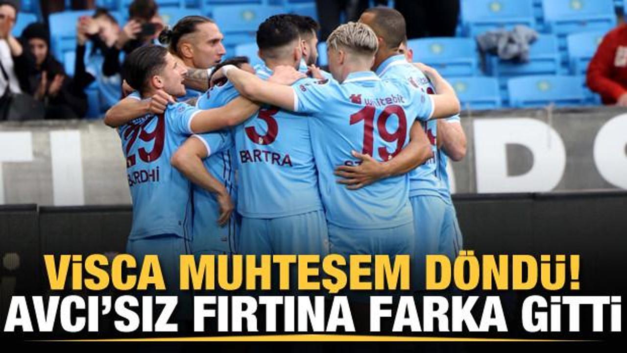 Visca muhteşem d&ouml;nd&uuml;! Avcı'sız Fırtına farka gitti