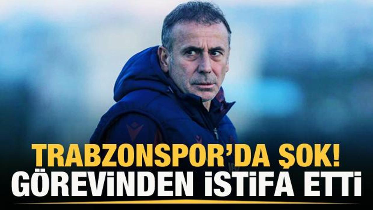 Trabzonspor'da Abdullah Avcı istifa etti 